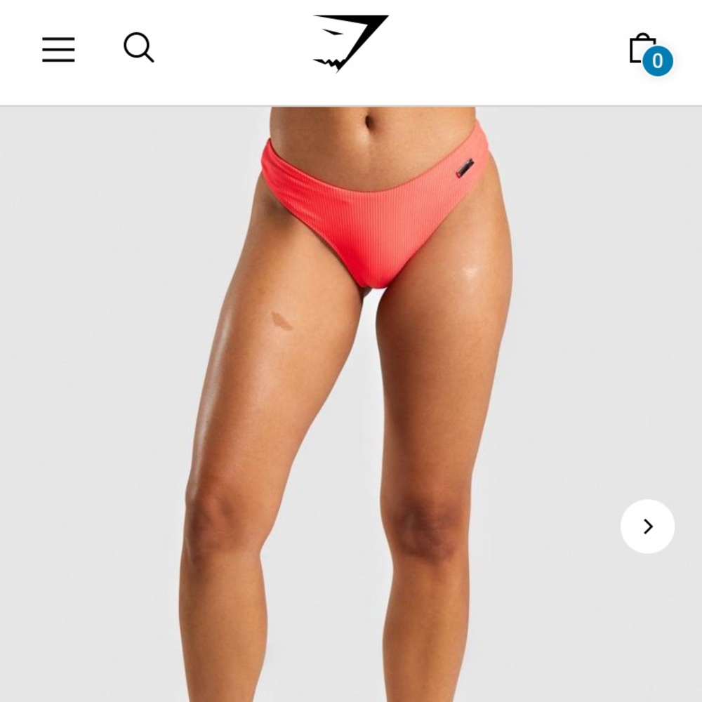 Gymshark Coral bikini bottoms